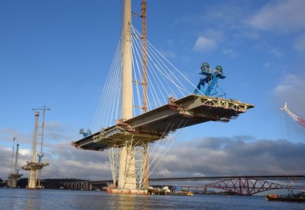 Worker killed by crane boom on Queensferry Crossing