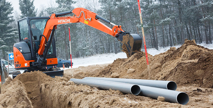 Hitachi presented ZX38U-5 mini excavator at Bauma 2016