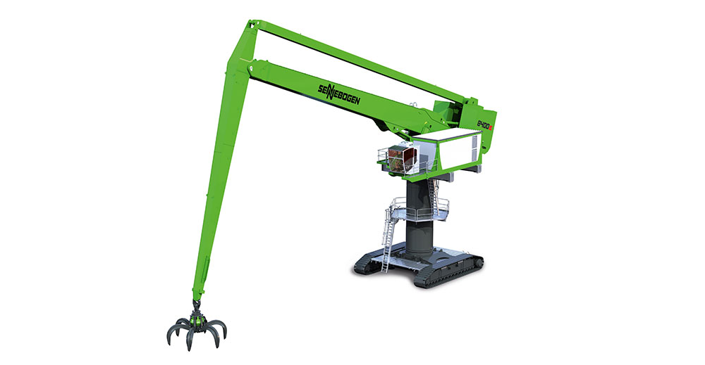 SENNEBOGEN is launching the 8400E Material Handler with energy-efficient electric motors, and EQ technology.