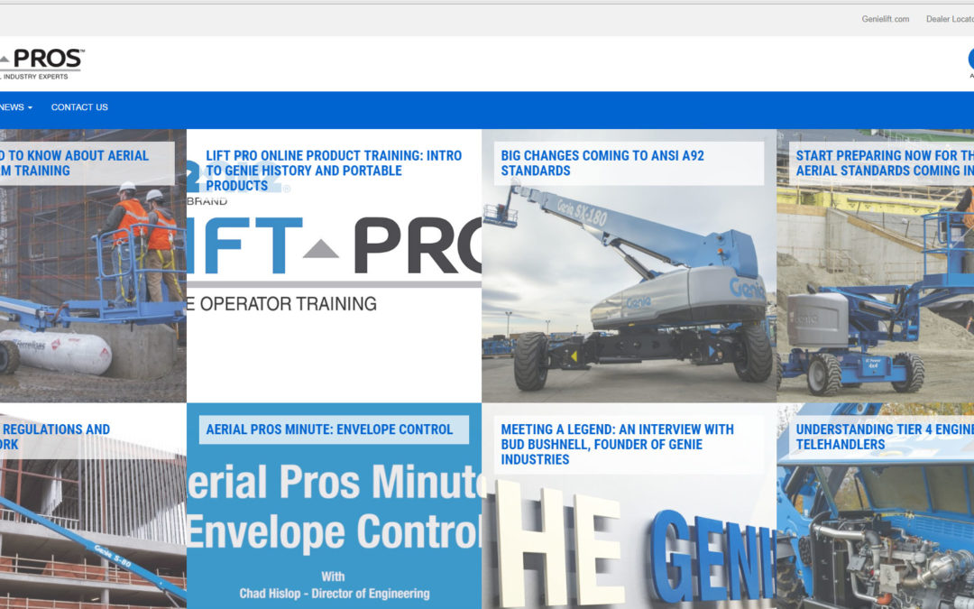 GENIE INTRODUCES AERIAL PROS, A CONTENT SITE DEDICATED TO EDUCATION
