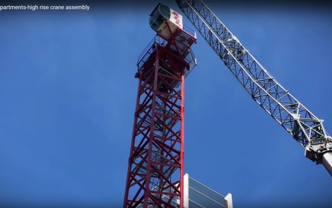 Nice Video of All Erection assembling a Potain tower crane in Chicago