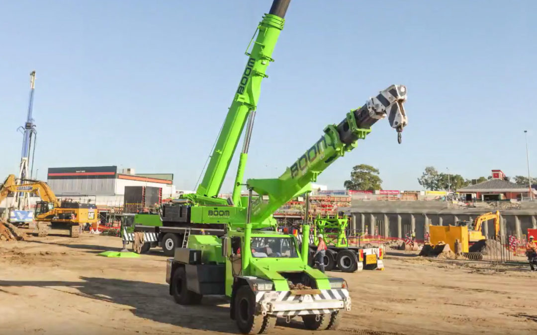 Well Executed Time Lapse Video of Boom Logistics erecting a Tower Crane In Australia