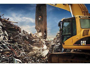 NEW GENERATION CAT® MOBILE SHEARS FOR LARGE EXCAVATORS SPEED PRIMARY DEMOLITION AND SCRAP PROCESSING