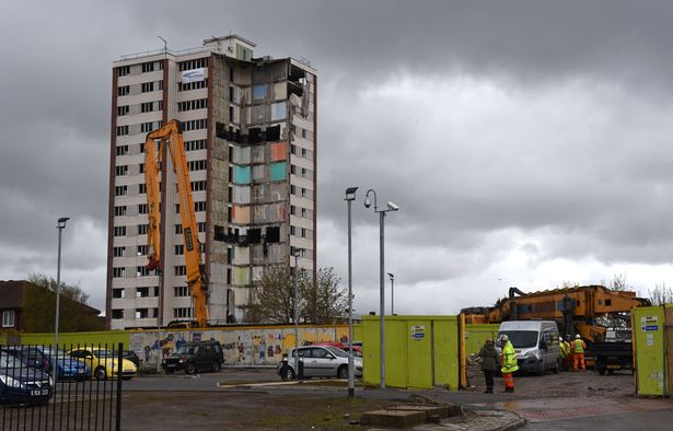 Tallest machine in Europe brought in to demolish Seaforth tower block