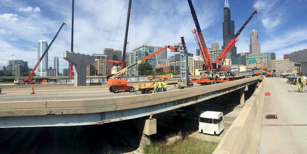 Jane Byrne Interchange Reaches Midway Point in Chicago