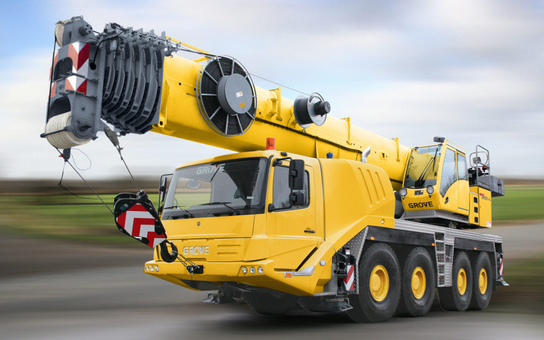 Manitowoc brought its Grove GMK4100L to Expomin 2016 in Chile