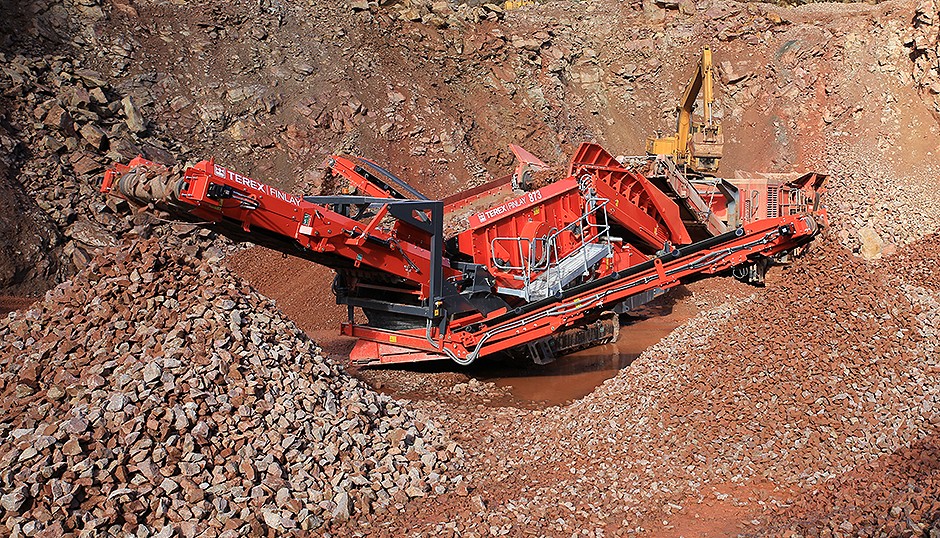 Official Terex Finlay 674 Supertrak inclined tracked mobile crusher Videos