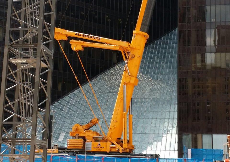 Videos of Allegiance Crane adding the a Y Boom to a 500-ton Liebherr LTM-1500-8.1