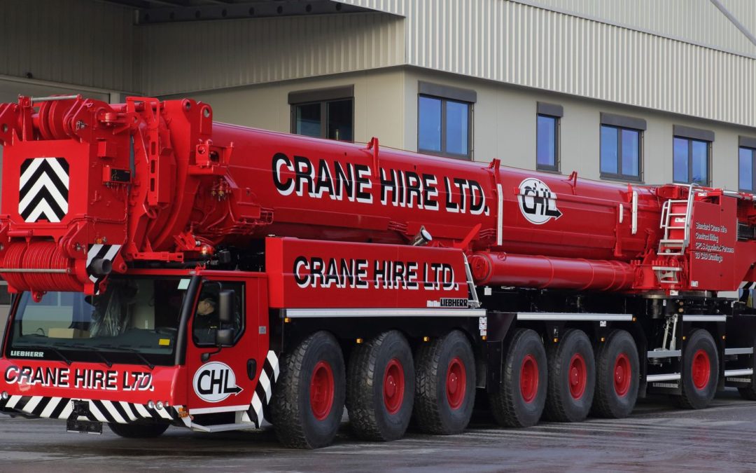 Videos of Crane Hire LTD lifting a Boeing 767 with a 750-ton Liebherr LTM 1750.9.1 All Terrain Crane