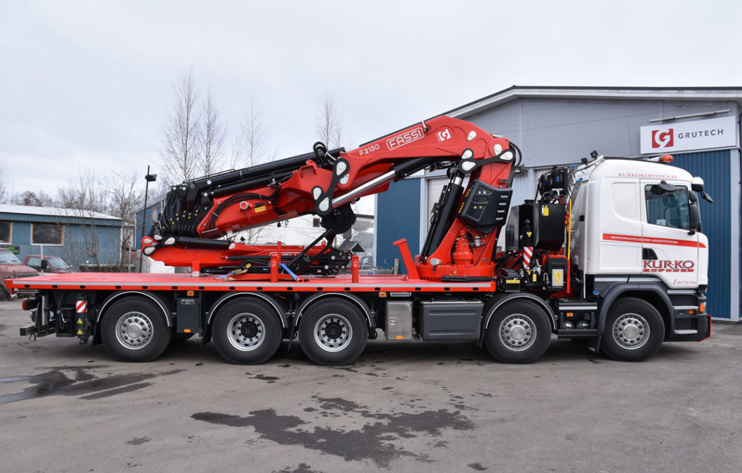 Video of Finnish based Kurko-Koponen Oy’s CEO discussing the new Fassi F2150RAL articulating crane