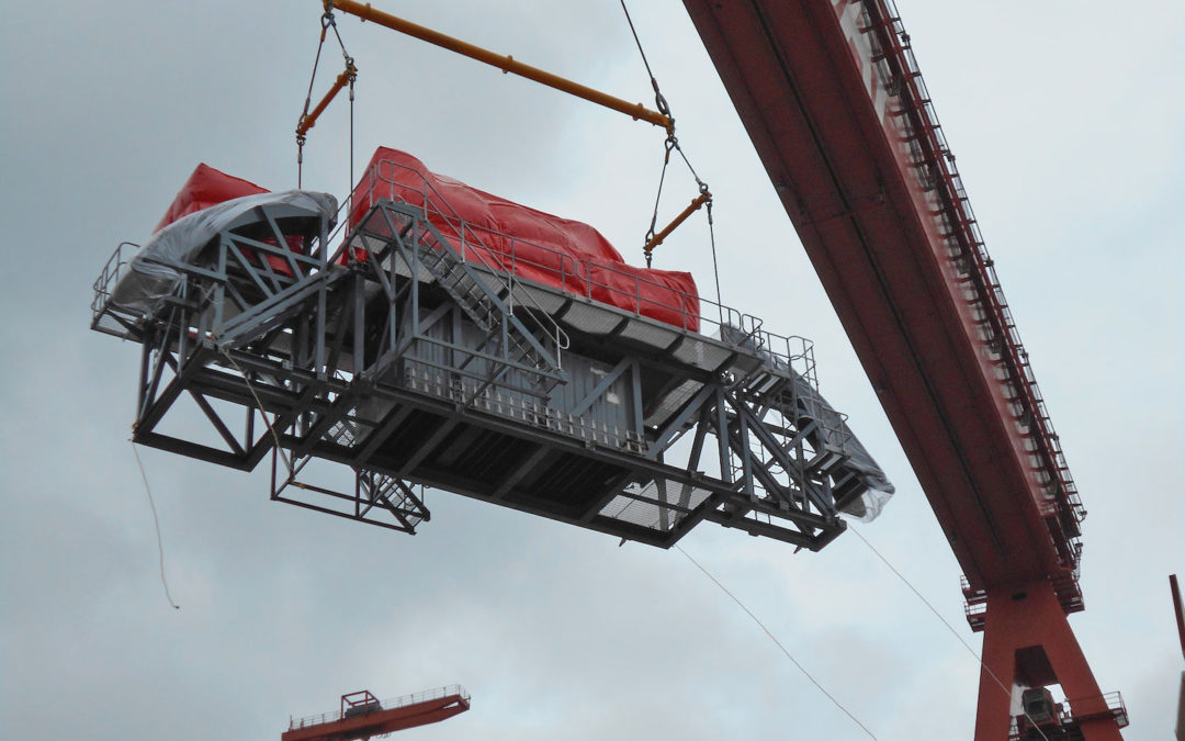 Modulift Custom Below-the-Hook Solution for Hyundai Heavy Industries’ shipyard