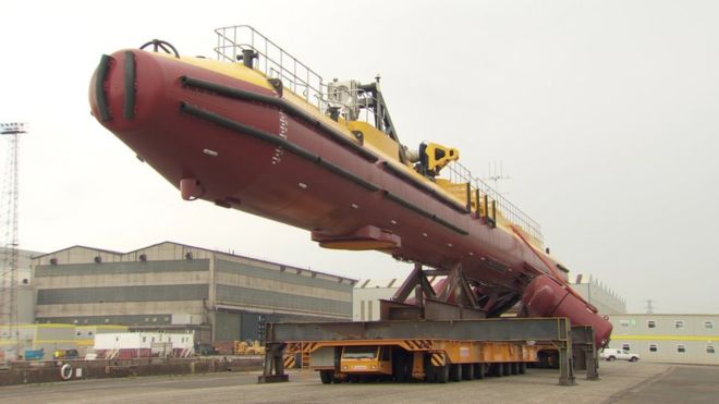 The world’s most powerful tidal energy turbine has been assembled at Harland and Wolff shipyard in Belfast.