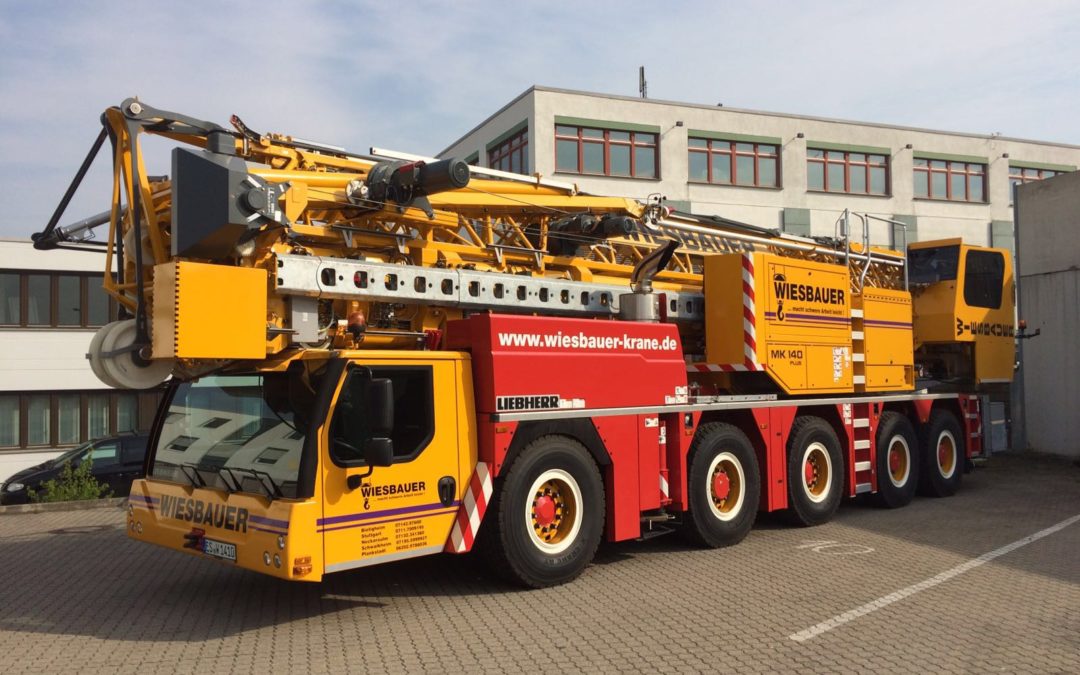 Wiesbauer Krane in Germany picked up a new MK 140 Mobile Tower crane.