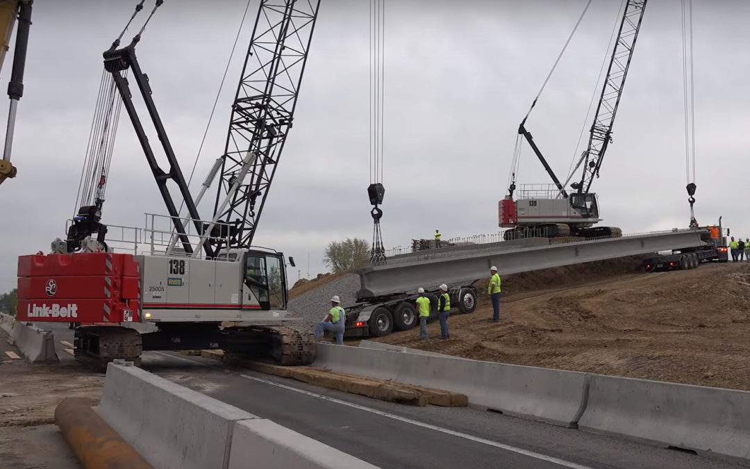 New Official Link-Belt 138 HSL lattice boom crawler crane video