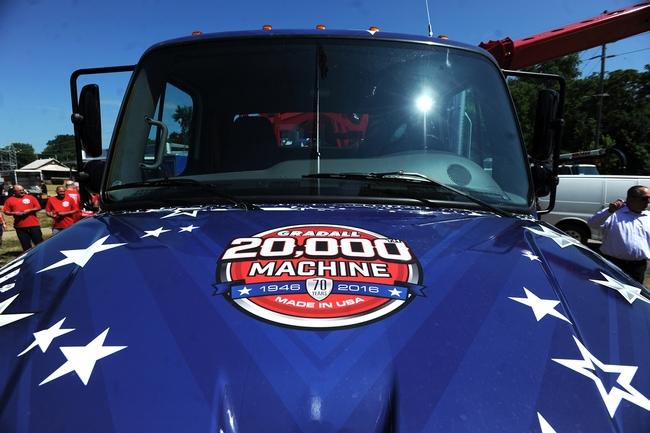 Gradall Industries, Inc., rolled out its 20,000th excavator during a celebration at its headquarters