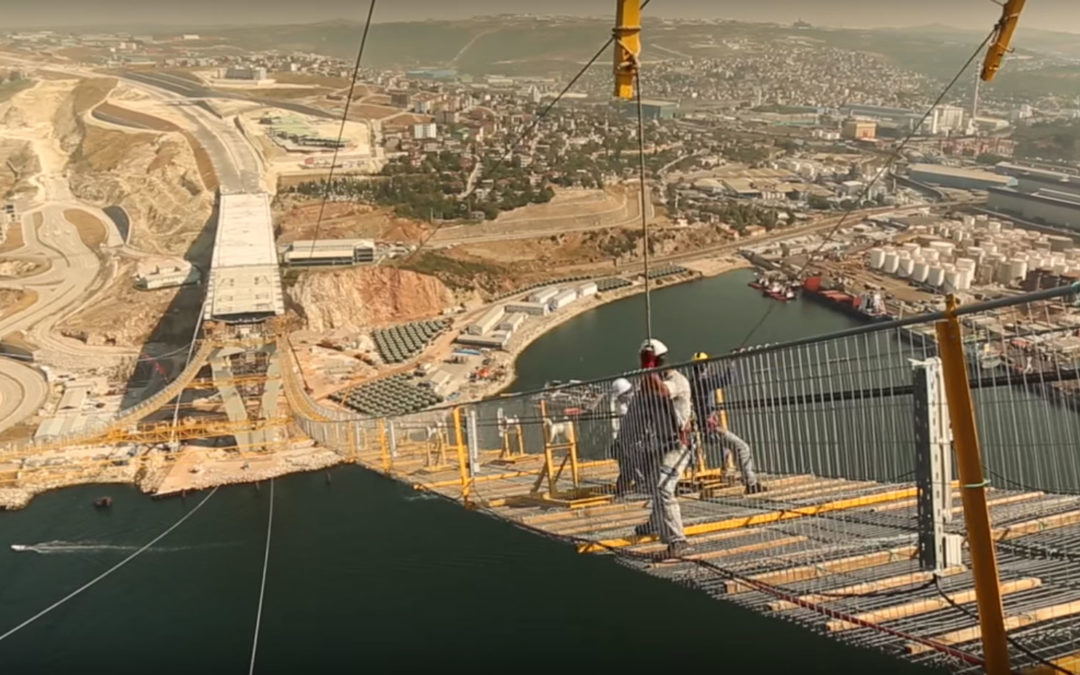 Worlds 4th Largest Suspension Bridge Opens in Turkey; Watch a TimeLapse video of the $1.3 Billion Construction Project
