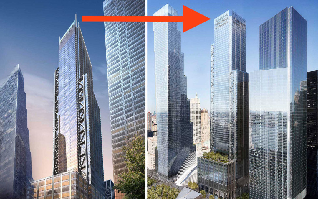 Crane breaks window at 3 World Trade Center