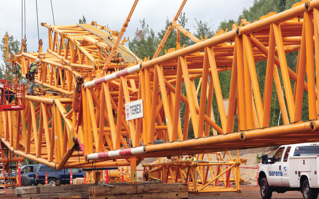 Sarens 1375-ton Terex CC 6800 readies for $230M Kiewit Corp led project in Minnesota