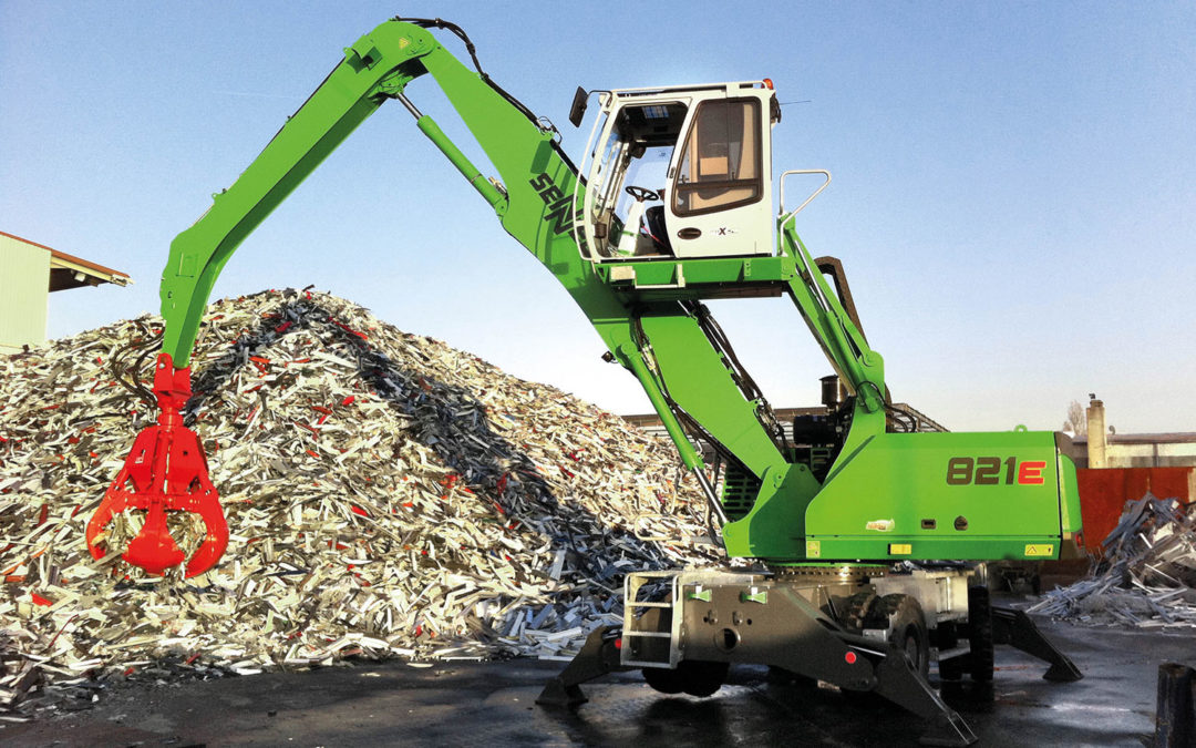 Electric Material Handler With Guaranteed Mobility – A SENNEBOGEN 821 M With An Integrated Powerpack
