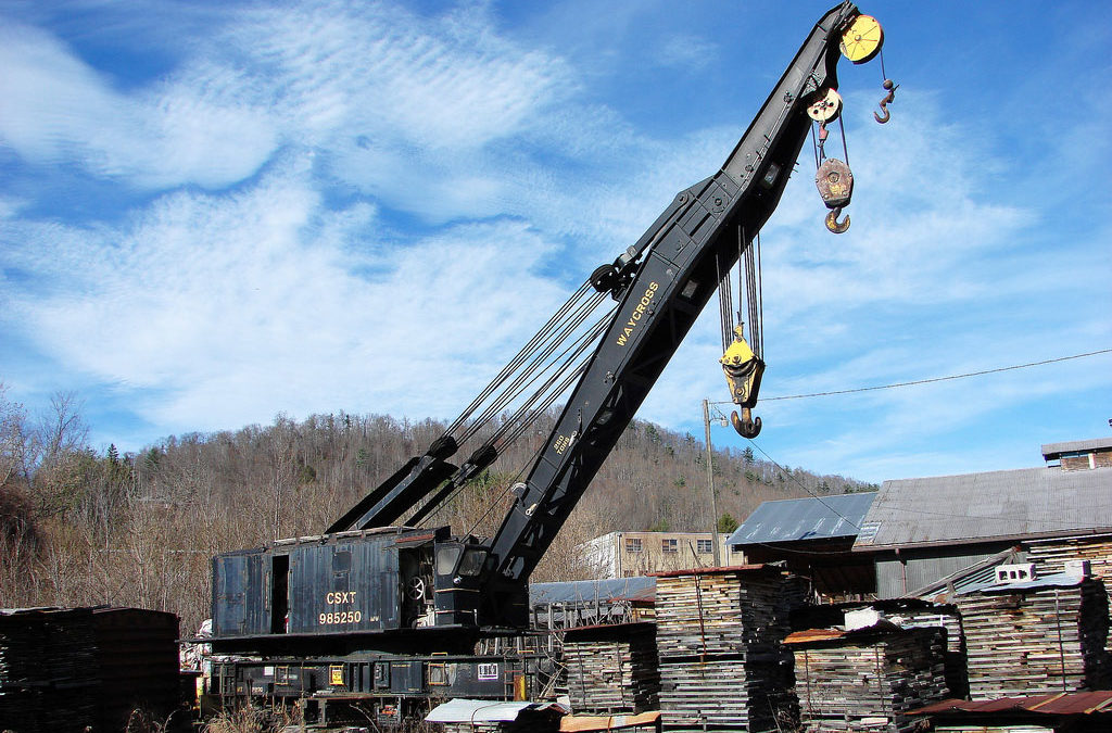 250-ton cap 1946 CSX 250 Rail Crane donated to the North Carolina Transportation Museum