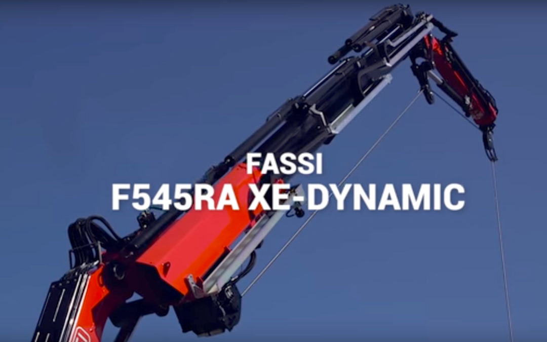 Watch offical video of the Fassi F545RA crane: light, with high-performance and compact in size