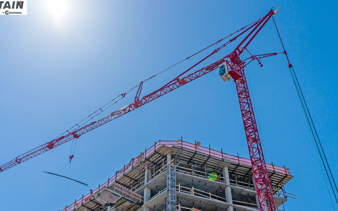 NY contractor manages a tight fit with a Potain Igo T 130 Self-Erecting Tower Crane