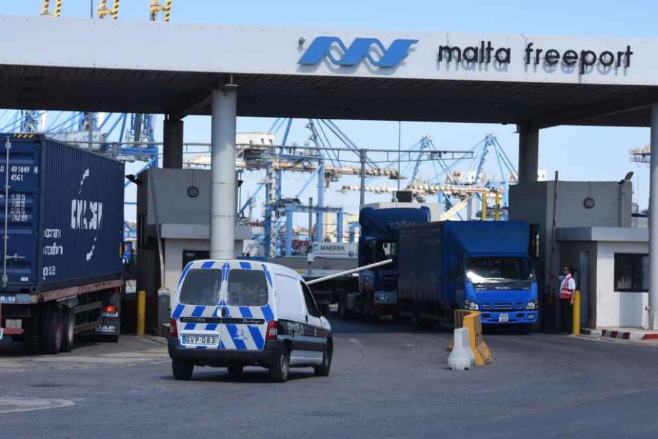 Man dies as crane topples into the sea at Malta Freeport Dock