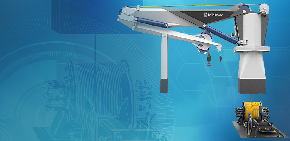 FIBER ROPE CRANE Working better deeper: Rolls-Royce introduces new off shore cranes