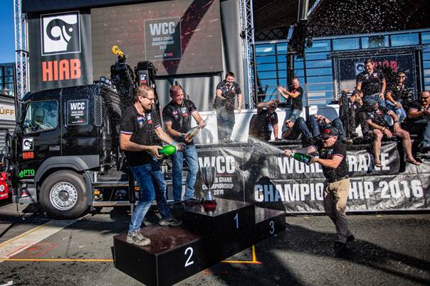 Hiab crowns World Champion Crane Operator at  2016 at the IAA tradeshow