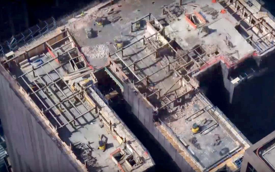 Watch a quickie 42 second time lapse video of an entire city block get stripped down floor by floor in New City
