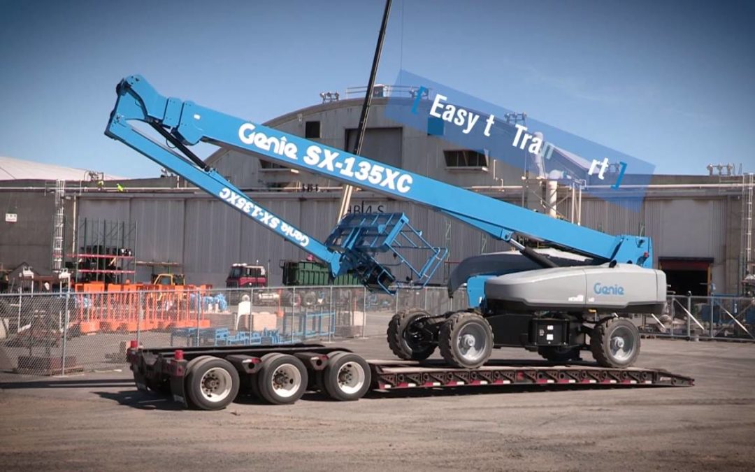 NEW GENIE SX-135XC BOOM LIFT GOES WHERE NO BOOM HAS GONE BEFORE