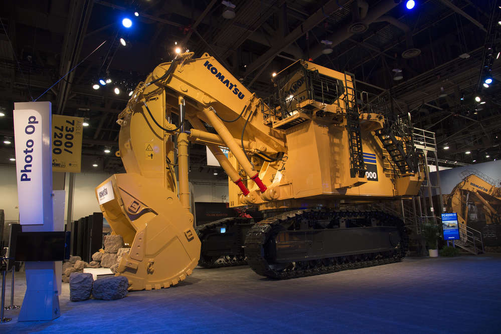 Komatsu introduced the PC4000-11 hydraulic mining shovel at MineExpo