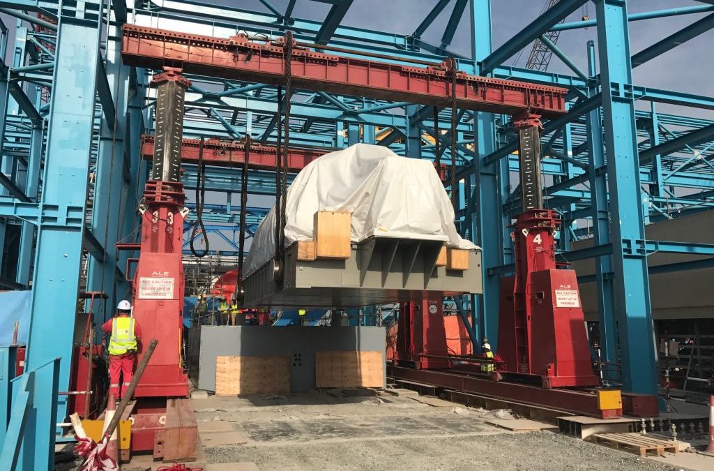 ALE Heavy lift installs first gas turbine set for Jamex Project in UAE