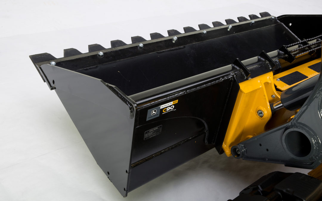 John Deere collaborates with AGTEK to offer 90-inch Severe-Duty Construction Buckets for skid steer loaders