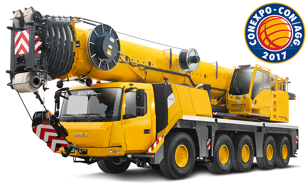 Grove GMK5150L & GMK5250L All Terrain cranes making North American debut @ CONEXPO