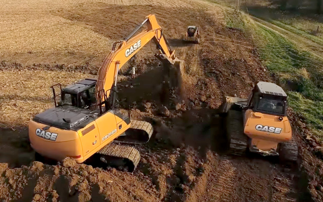 Wilcoxen Construction recently purchased a CASE CX210D excavator and a CASE 1150M crawler dozer