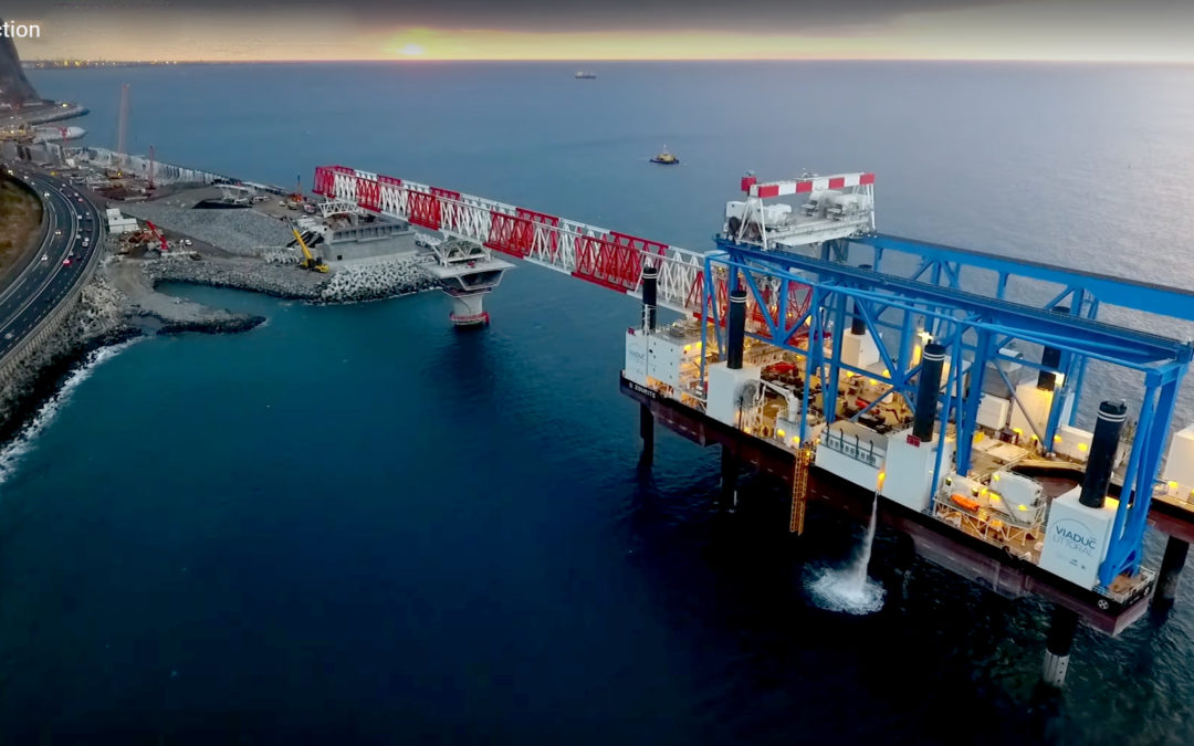 The new €1.7 billion coastal road construction is underway around France’s Reunion Island-Watch Time Lapse Video