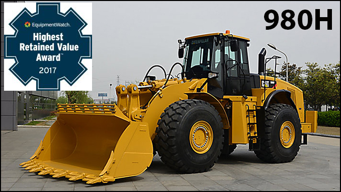 CAT and John Deere top of the list for Highest Retained Value Award for 2017
