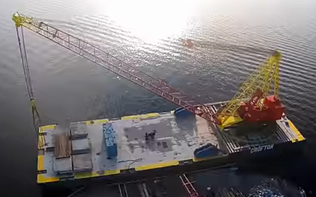 Crofton Industries’ newest crane is freshly painted, fully assembled, and ready to work!