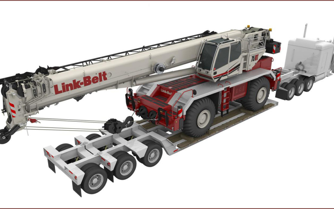 The new Link-Belt 75RT Rough Terrain Crane Combines Technology and Simplicity