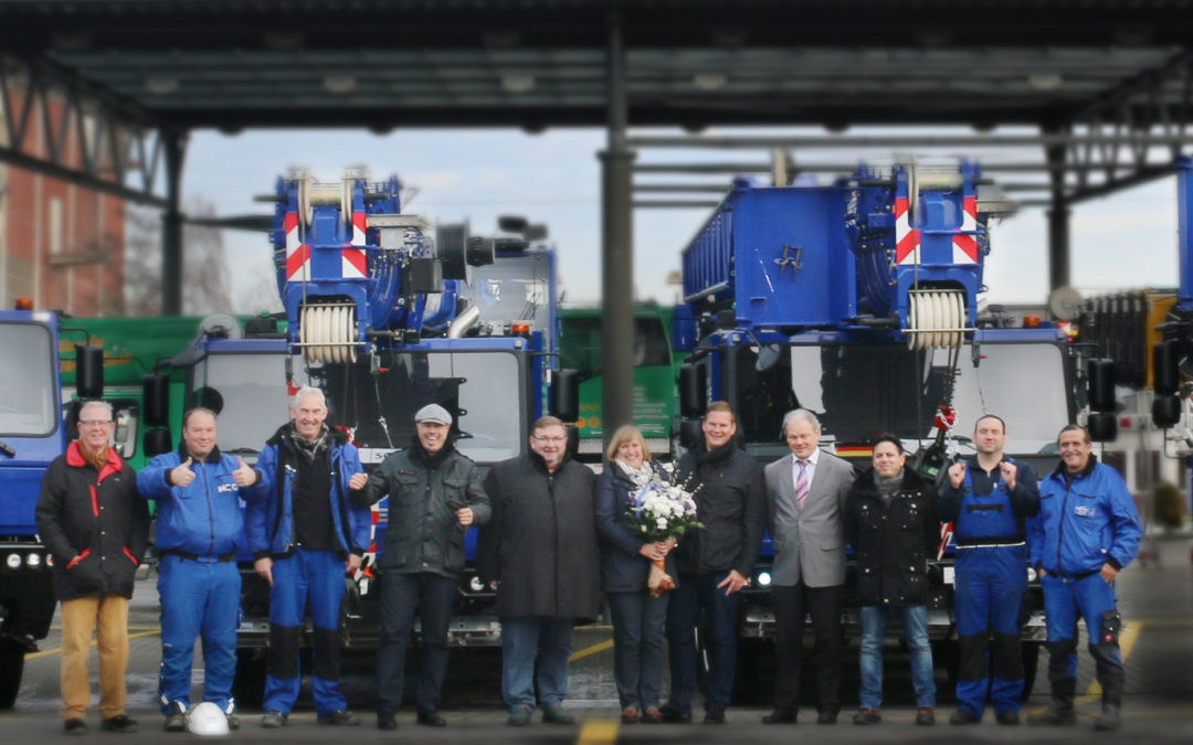 Seven new Grove 60-150 metric ton All Terrain Cranes for MSG Krandienst