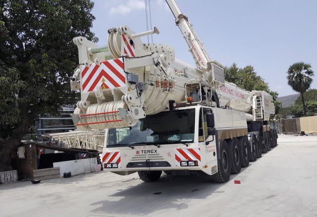 Mumbai, India based STEEL CARRIERS adds Terex AC 700 All Terrain Crane to Fleet