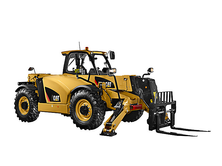 The new CAT TH514D telehandler features load sensing hydraulics and expanded work tool range