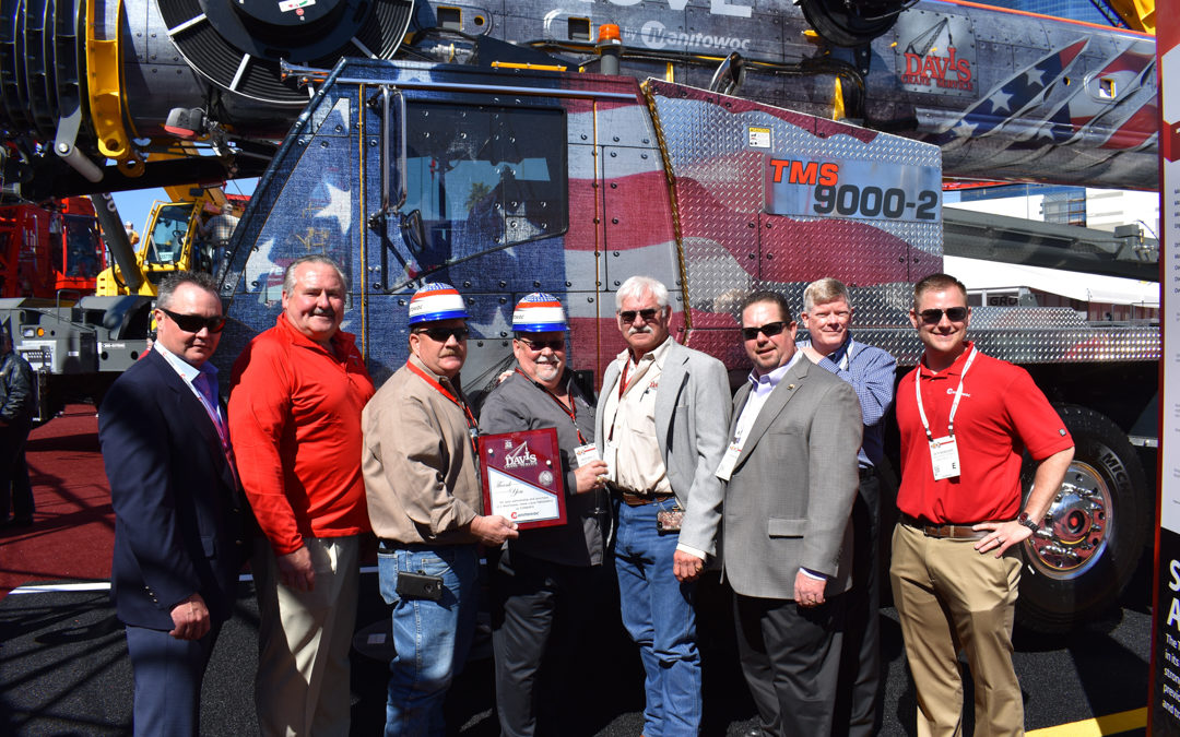 DFW based Davis Motor Crane Service scoops up a Grove TMS9000-2 at CONEXPO 2017