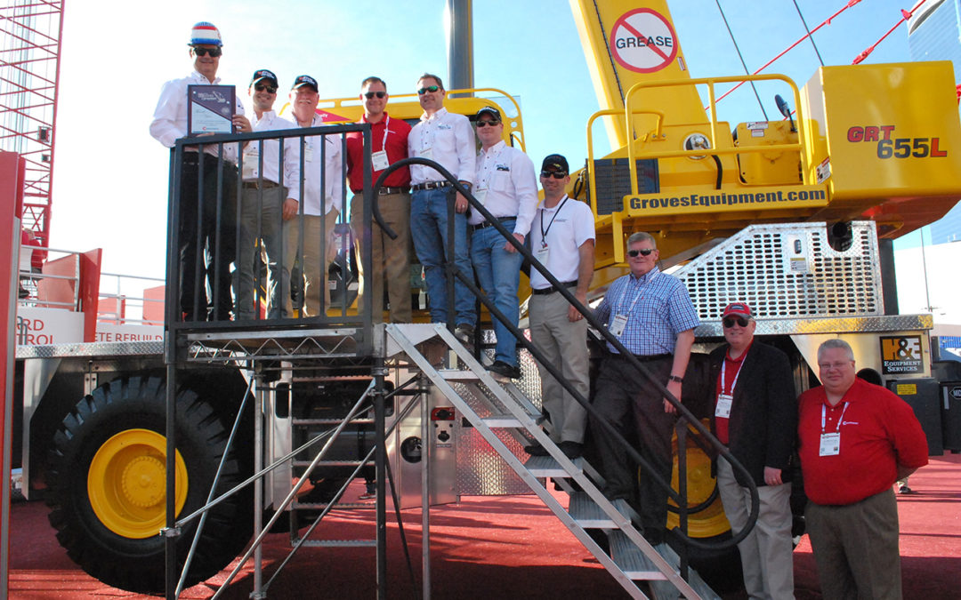 Groves Equipment Rental takes delivery of the newly unveiled Grove GRT655L Rough Terrain Crane