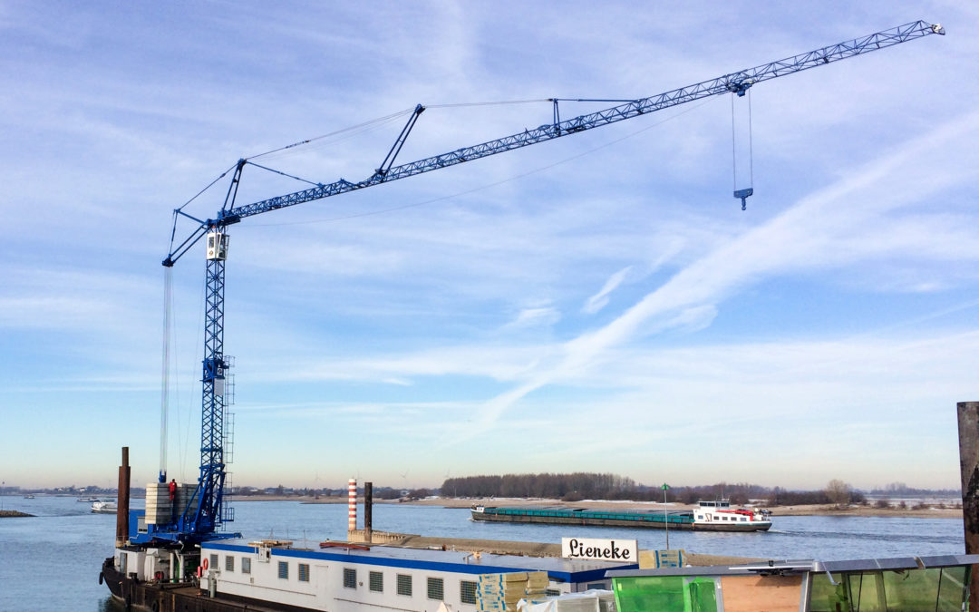 De Gerlien van Tiem Shipyard took delivery of a Potain GTMR 386 B crane form Manitowoc’s EnCORE refurbishing program