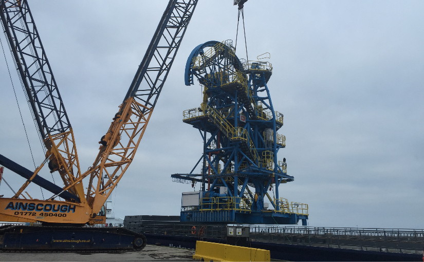 Ainscough uses a Terex CC 2500-1 to make light work of Vertical Lay System Tower