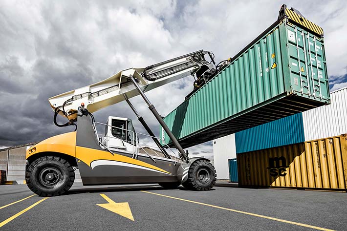 Bothra Shipping Services Pvt Ltd. operates the first LRS 545 reachstacker in India