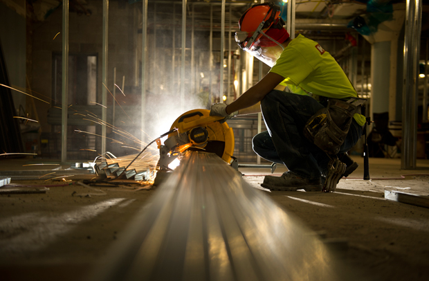 Cool Pics of crews working on the Milwaukee Public Library’s Mitchell Street location