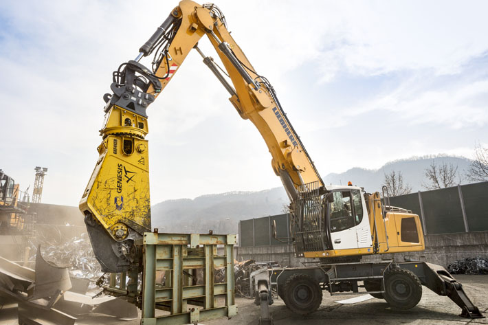 The new generation of mobile scrap shears by Genesis offer a powerful solution in a more compact design